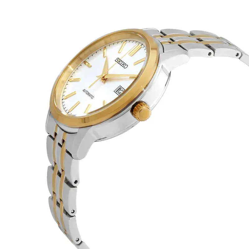 Seiko Essentials White Dial Two-tone Dress Men’s Watch- SRPH92K1